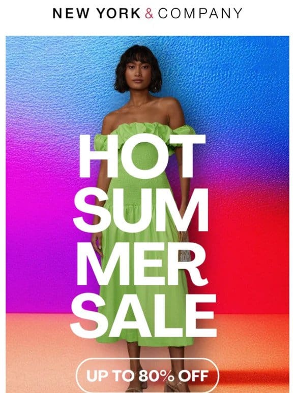 The HOT SUMMER SALE IS ON ? UP TO 80% OFF!!