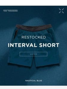 The Interval Short / Restocked