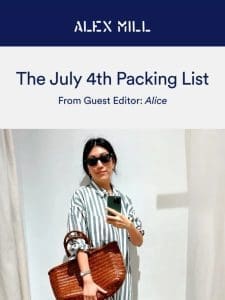 The July 4th packing list