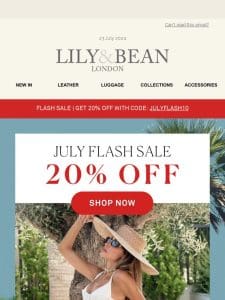 The July Flash Sale is here!