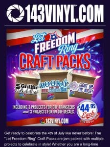 The Let Freedom Ring Craft Packs are Here!