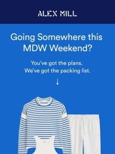 The MDW packing list ??