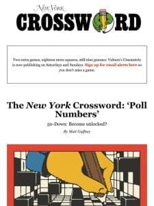 The New York Crossword: ‘Poll Numbers’