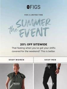 The Summer Event – 20% OFF