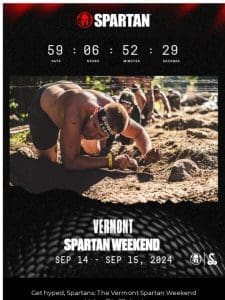 The Vermont Spartan is waiting!