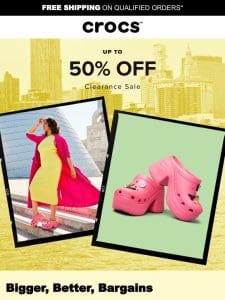 The final countdown: Up to 50% off