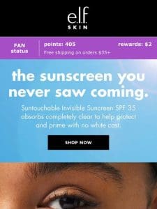 The sunscreen you never saw coming