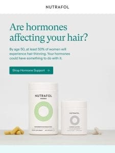 The truth about hormones and hair thinning.