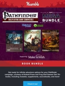 The ultimate Pathfinder RPG bundle Part 2!