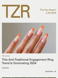 This Anti-Traditional Engagement Ring Trend Is Dominating 2024