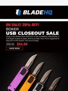 This Boker is discreetly designed like a USB drive!