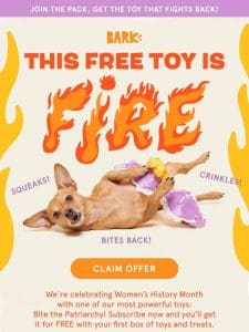 This FREE TOY was a WOMAN’S idea ? ?