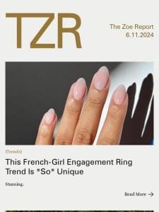 This French-Girl Engagement Ring Trend Is *So* Unique