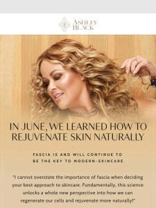 This Month We Learned How To Rejuvenate Skin Naturally!
