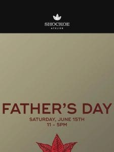 This Saturday! Father’s Day Flash Tattoos