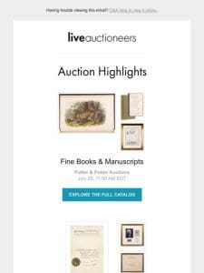 This Week’s Auction Highlights