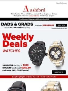 This Week’s Hottest Watch Deals Inside!