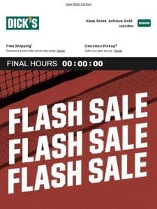 Tick tock – these deals will be gone in a FLASH…