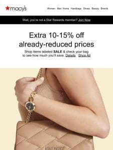 Time’s almost up for 20-60% off ?