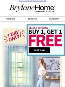 Today ONLY! BOGO FREE on Windows