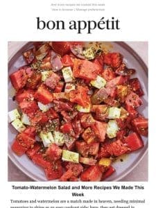 Tomato-watermelon salad with feta
