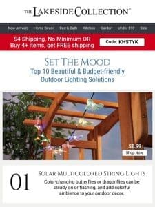 Top 10 Beautiful & Budget-friendly Outdoor Lighting Solutions