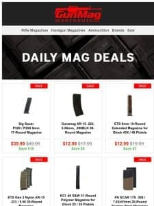 Top Tier Magazine Deals Inside | Sig Sauer P320 9mm 17rd Mag for $40
