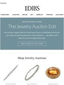 Top jewelry auctions chosen by our editors