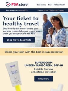 Top travel picks: suncare， first aid & more!