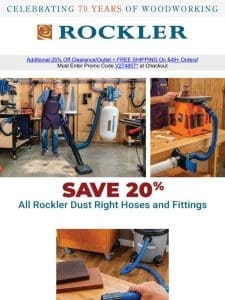 Transform Your Workspace: Rockler is the Place for Dust Collection， Organization， and Finishing!