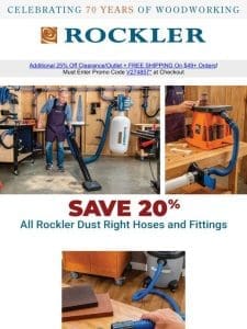Transform Your Workspace: Rockler is the Place for Dust Collection， Organization， and Finishing!