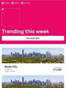 Trending now: Roxas City from P 1，725 ??