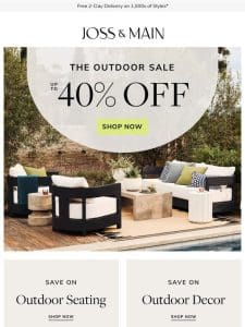 ????? Trending outdoor seating is up to 40% OFF ?????