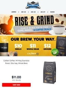 Try Caliber Coffee! Daily Deals on Coffee While It Lasts!