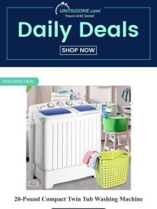 Twin Tub Washing Machine | Sleeping Bag | Outdoor Patio Glider Bench