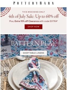 UP TO 60% OFF + EXTRA 15% OFF CLEARANCE