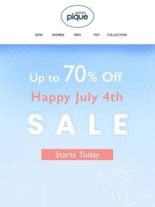 UP TO 70% OFF⚡JULY 4TH SALE STARTS NOW