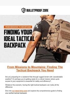 ? Uncover the Secrets to Finding the Perfect Tactical Backpack!