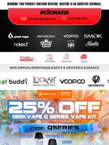 Unlock Your Discount?: 25% Off on Geekvape Q Series Vape Kit! ??