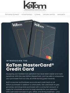 Unlock Your Exclusive Benefits: Apply For a KaTom Credit Card Today! ?