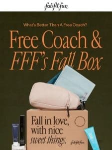 Unlock elegance with a FREE COACH gift from us