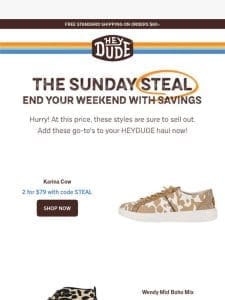 Unlock your Sunday Steal