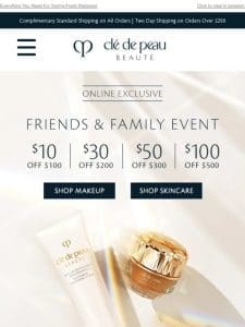 Up To $100 Off Favorites During Friends & Family