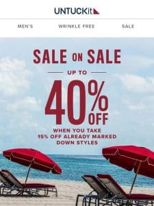 Up To 40% Off with Sale On Sale