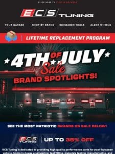 Up To 60% off Over 60 Brands during the ECS 4th of July Sale!