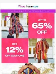 Up To 65% Off+Get 12% OFF COUPON+2X POINTS?