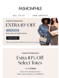 Up to 40% Off Select Totes!