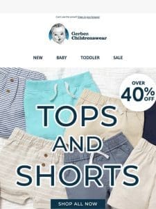 Up to 40% Off Shorts and T-Shirts ?