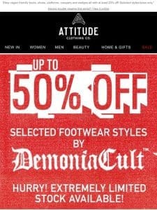 Up to 50% OFF DemoniaCult gothic footwear