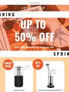 Up to 50% Off ? Your Essential Spring Cleaning